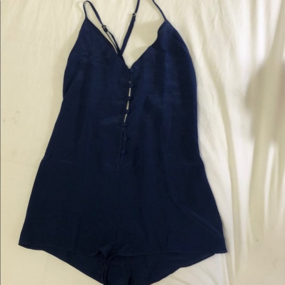 Zinke lingerie teddy romper medium navy